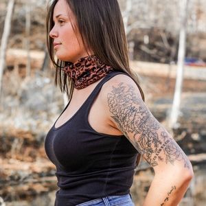 Cheetah Print Cloth Face Mask Neck Gaiter Bandana